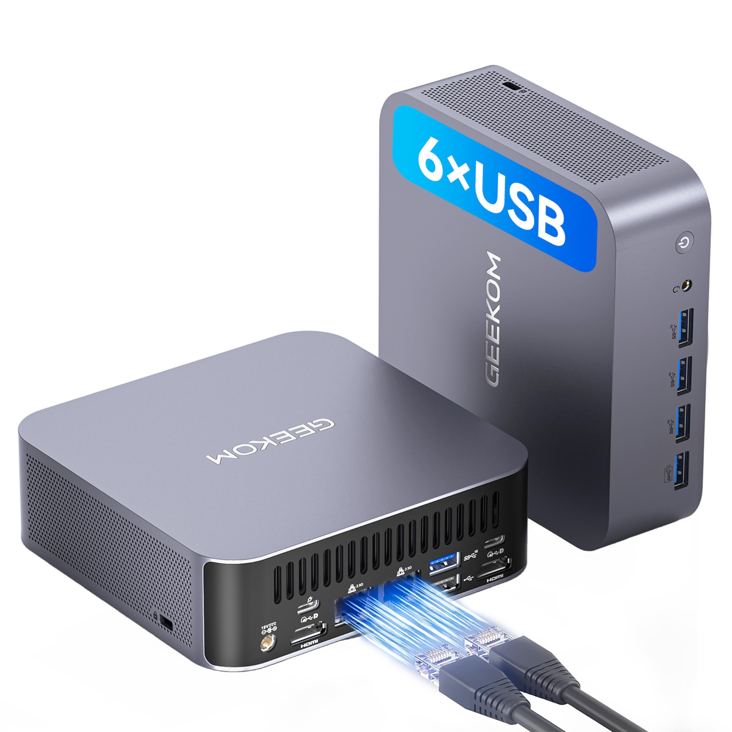 GEEKOM [2025 New Upgrade GT1 Mega AI Mini PC Windows 11 Pro, with